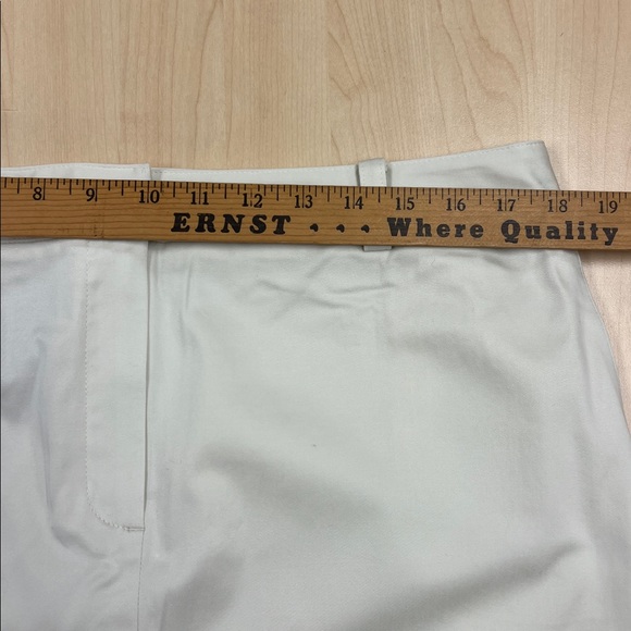 New Brooks Brothers 346 Stretch Light Khaki Chino Neutral Straight Skirt 14 - Picture 4 of 6